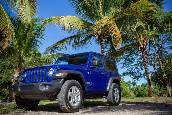 Jeep Wragler rental car in St. Croix, U.S. Virgin Islands