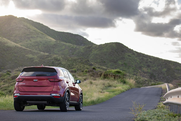 rental SUV at Point Udall, St. Croix, U.S. Virgin Islands